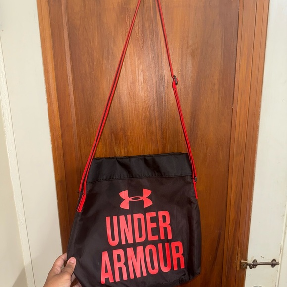 Under Armour Black Duffel Bag with Red Accents - Picture 3 of 5